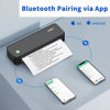 Picture of JADENS Bluetooth Thermal Printer, Support 8.5" X 11" US Letter, Portable Printers Wireless for Travel, Inkless Printer Compatible with iOS, Android, Mobile Printer for Home, Office, School