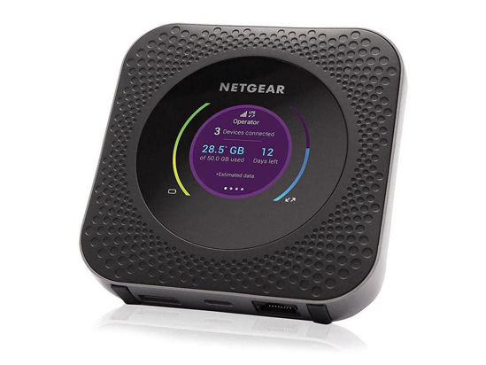 Picture of NETGEAR Nighthawk M1 4G LTE WiFi Mobile Hotspot (MR1100-100NAS) - Up to 1Gbps Speed, Works Best with AT&T and T-Mobile, Connects Up to 20 Devices, Secure Wireless Network Anywhere