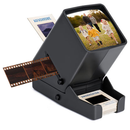 Picture of 35mm Slide Viewer, Film Negative and Slide Viewer with 3X Magnification and LED Lighted Illuminated Viewing, USB Powered
