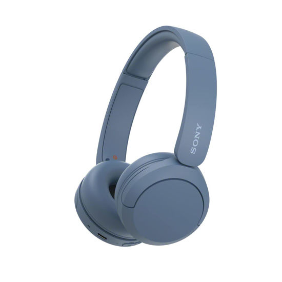 Picture of Sony WH-CH520 Wireless Headphones Bluetooth On-Ear Headset with Microphone, Blue