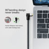 Picture of Nanxudyj 3.5mm Audio Cable 6ft/1.8M, Stereo Aux 3.5mm to 3.5mm Cable 90 Degree Long Aux Cable Aux 3.5mm Male to Male Right Angle TRS Cable Compatible for Headphone,Tablets, Speakers, 24K Gold Plated