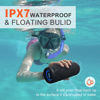 Picture of Wireless Portable Speaker,IPX7 Waterproof Bluetooth Speaker, 25W Loud Stereo Sound, Bassboom Technology, TWS Pairing, Built-in Mic, 16H Playtime with Lights for Home Outdoor - Black
