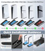 Picture of PS5/ PS5 Slim Stand for Disc & Digital Console, PS5 Cooling & Charging Station with 3-Level Fan, PS5 Controller Charger for PS5 & Edge Controller, PS5/Slim Accessories with 3 Charging Ports