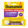 Picture of Dramamine Motion Sickness Relief Less Drowsey Formula, 8 Count (Pack of 1)