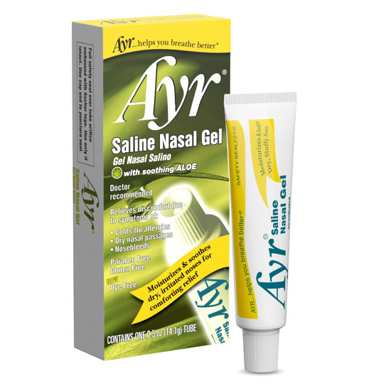 Picture of Ayr Saline Nasal Gel, With Soothing Aloe, 0.5 Ounce Tube (Pack of 1)