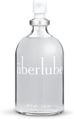 Picture of Uberlube Silicone Base Lube - Unscented Silicone Lubricant Personal Lubrication : Latex Safe Privacy Sex Lube Liquid for Couples Women & Men - Flavorless, Vaginal & Anal - 112ml