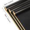 Picture of NESCCI 20 Sheets Flower Wrapping Paper - Waterproof Floral Bouquet Wrapping Paper, Florist Supplies Packaging Paper for Wedding Birthday Gift DIY (Black)