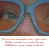 Picture of Setex Gecko Grip 1mm Anti Slip Eyeglass Nose Pads, (5 Clear Pair) USA Made, 2500 Innovative Microstructured Fibers per Nose Pad, 1mm x 7mm x 16mm