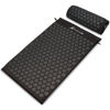 Picture of ProsourceFit Acupressure Mat and Pillow Set for Back/Neck Pain Relief and Muscle Relaxation, Large - Black/Black
