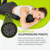 Picture of ProsourceFit Acupressure Mat and Pillow Set for Back/Neck Pain Relief and Muscle Relaxation, Large - Black/Black