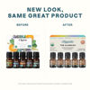Picture of Cliganic Organic Essential Oils Set (Top 5) - 100% Pure Natural - Aromatherapy, Candle Making - Peppermint, Lavender, Eucalyptus, Lemongrass & Orange (Packaging May Vary)