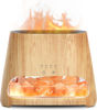 Picture of SALKING 2-in-1 Ultrasonic Essential Oil Diffuser & Himalayan Salt Lamp, Aromatherapy Diffuser Cool Mist Humidifier with Auto Off Function, 100% Pure Himalayan Pink Salt Rock, 150ml (Wooden Grain)