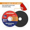 Picture of WORKPRO 20-Pack Cut-Off Wheels, 4-1/2 x 7/8-inch Metal&Stainless Steel Cutting Wheel, Thin Metal Cutting Disc for Angle Grinder