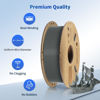 Picture of ANYCUBIC PLA 3D Printer Filament, RFID 3D Printing PLA Filament 1.75mm Dimensional Accuracy +/- 0.02mm, 1KG Spool (2.2 lbs), Texture Grey