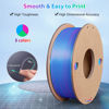 Picture of 3Dgenius Silk PLA 3D Printer Filament Triple Color Silk PLA Filament 1.75mm 3D Printing Filament Fit Most FDM Printers, 250g Spool(0.55lbs), 3 in 1 Color Rose Red Sky Blue Green