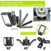 Picture of 4 Pack Led Garage Lights, 60W Deformable Garage Ceiling Light 8000lm E26 Basement Lights with 3 Adjustable Led Panels 270° - Fits for Garage, Warehouse, Barn, Workshop and Yard (No Motion Activated)