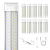 Picture of ELEKICO 8FT LED Shop Light, Super Bright 100W Shop Lights, 15000LM 5000K 8 Foot Led Lights, Linkable 96" LED Shop Lights Lighting for Garage with Plug, V Shape T8 8' Led Light Fixtures 10 Pack