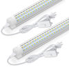 Picture of CNSUNWAY LED Shop Light 2ft, 24W 3600LM 6500K Super Bright, T8 Integrated LED Light Fixture, D-Shape, High Output, Linkable Utility 24'' Shop Lights for Room, Garage, Workbench, Warehouse, 2 Pack