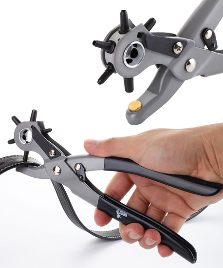 Picture of UNCO- Leather Hole Punch Tool, Multi Hole Sizes for Belts and Leather