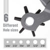 Picture of UNCO- Leather Hole Punch Tool, Multi Hole Sizes for Belts and Leather