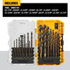 Picture of DEWALT Drill Bit Set, 21-Piece, 135 Degree Split Point, 31 Degree Helix, Black Oxide Coated, For Plastic, Wood and Metal (DWA1181)