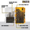 Picture of DEWALT Drill Bit Set, 21-Piece, 135 Degree Split Point, 31 Degree Helix, Black Oxide Coated, For Plastic, Wood and Metal (DWA1181)