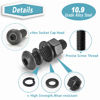 Picture of Kadrick Metric Screw Assortment, 2000PCS Metric Bolt Assortment Kit M2 M3 M4 M5 Machine Screws with Lock & Flat Washers, Grade 10.9 Alloy Steel Hex Socket Button Head Black Screws Nuts and Bolts Kit