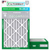 Picture of Filterbuy 16x25x4 Air Filter MERV 8 Dust Defense (2-Pack), Pleated HVAC AC Furnace Air Filters Replacement (Actual Size: 15.50 x 24.50 x 3.63 Inches)
