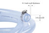 Picture of JUNZHIDA High Pressure Braided Clear Flexible PVC Tubing 3/4" ID,10ft