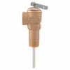 Picture of Cash Acme 3/4 Inch NCLX-5L Temperature and Pressure Relief Valve, Push to Connect Brass Plumbing Fittings, Copper, CPVC Pipe, 150 PSI, 18821-0150