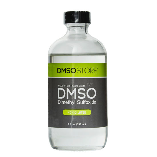 Picture of DMSO 8 oz. Glass Bottle Non-diluted 99.995% Low Odor Pharma Grade Liquid