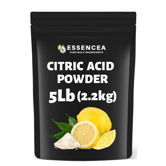 Picture of Essencea Citric Acid 5LB Pure Bulk Ingredients | Non-GMO | 100% Pure Citric Acid Powder [Packaging May Vary]