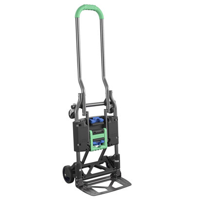 Picture of COSCO Shifter Multi-Position Folding Hand Truck and Cart, 300 lb. Weight Capacity, Green, 12222PBG1E