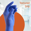 Picture of Caring Nitrile Exam Gloves (100ct), Powder Free and Not Made with Natural Rubber Latex, Gloves for Medical Use, Cleaning, Food Prep and More, Large