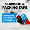 Picture of Scotch Heavy Duty Shipping Packing Tape, Clear, Holiday Shipping Supplies, 1.88 in. x 54.6 yd., 4 Tape Rolls with 4 Dispensers
