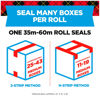Picture of Scotch Heavy Duty Shipping Packing Tape, Clear, Holiday Shipping Supplies, 1.88 in. x 54.6 yd., 4 Tape Rolls with 4 Dispensers