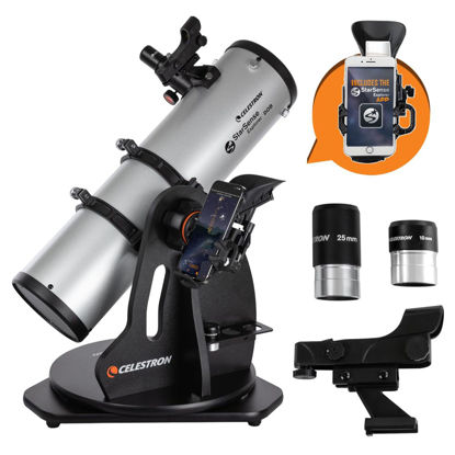 Picture of Celestron - StarSense Explorer 130mm Tabletop Dobsonian Smartphone App-Enabled Telescope - Works with StarSense App to Help You Find Nebulae, Planets & More - iPhone/Android Compatible