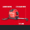 Picture of CRAFTSMAN Keychain Tape Measure, 6 FT (CMHT37106G)