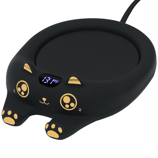 Picture of PUSEE Mug Warmer,Coffee Warmer for Desk Candle Warmer Auto Shut Off,Coffee Cup Warmer with 3 Temp Settings,Electric Beverage Warmer Plate for Coffee,Tea,Water Milk and Cocoa(Not Include Cup)