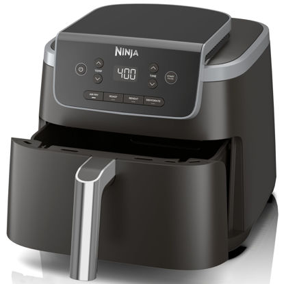 Picture of Ninja Air Fryer Pro 4-in-1 with 5 QT Capacity, Air Fry, Roast, Reheat, Dehydrate, Air Crisp Technology with 400F for hot, crispy results in just minutes, Nonstick Basket & Crisper Plate, Grey, AF141