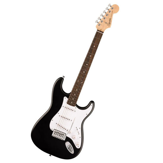 Picture of Fender Squier Debut Series Stratocaster Electric Guitar, Beginner Guitar, with 2-Year Warranty, Includes Free Lessons, Black with Matte Finish