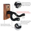 Picture of Onmiwod Guitar Wall Mount, Black Walnut Wood Guitar Hanger, U-Shaped Guitar Wall Hanger Mount, Guitar Holder Hook Stand Wall for Acoustic, Electric Guitar, Banjo, Bass, for Guitar Player Men Boy