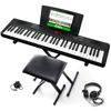 Picture of Alesis Melody 61 Keyboard Piano for Beginners with 61 Keys, Speakers, Stand, Bench, Headphones, Tablet/Sheet Music Stand, 300 Sounds and Music Lessons