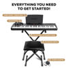 Picture of Alesis Melody 61 Keyboard Piano for Beginners with 61 Keys, Speakers, Stand, Bench, Headphones, Tablet/Sheet Music Stand, 300 Sounds and Music Lessons