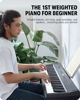 Picture of Donner DEP-20 Beginner Digital Piano 88 Key Full Size Weighted Keyboard, Portable Electric Piano with Furniture Stand, 3-Pedal Unit