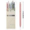 Picture of Ddaowanx Gel Pens, 6 Pcs 0.5mm Quick Dry Black Ink Pens Fine Point Smooth Writing Pens, Cute Office School Supplies Gifts for Women