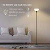 Picture of PESRAE Floor Lamp, Remote Control with Stpeless Color Temperatures and Brightness, Torchiere lamp for Bedroom, Living Room, Bulb Included (Matte Black)