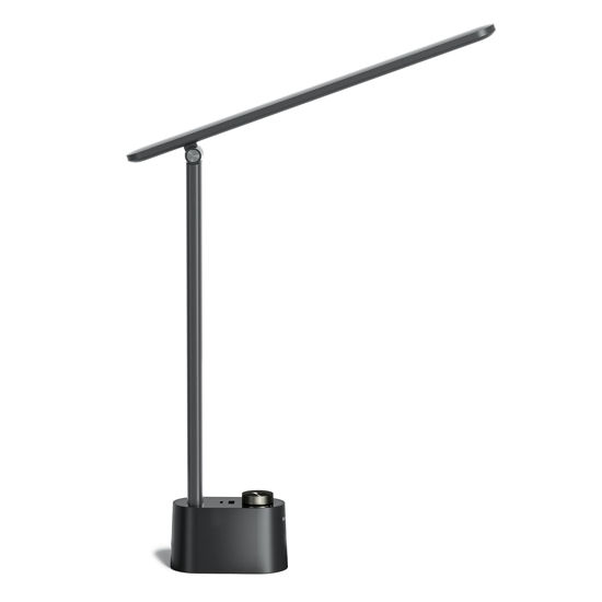 Picture of Honeywell Sunturalux™ LED Desk Lamp with USB Charging Ports HWT-H01 - Stepless Dimmable Eye Caring Desk Light for Home Office Bedroom Bedside College Dorm, Foldable Table Lamp Reading Lamp Black