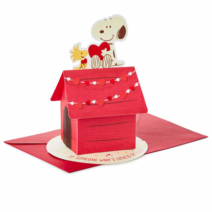 Picture of Hallmark Paper Wonder Peanuts Pop Up Valentines Day Card (Snoopy and Woodstock)