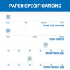 Picture of Hammermill Printer Paper, Premium Inkjet & Laser Paper 24 Lb, 8.5 x 11 - 1 Ream (500 Sheets) - 97 Bright, Made in the USA, 166140R
